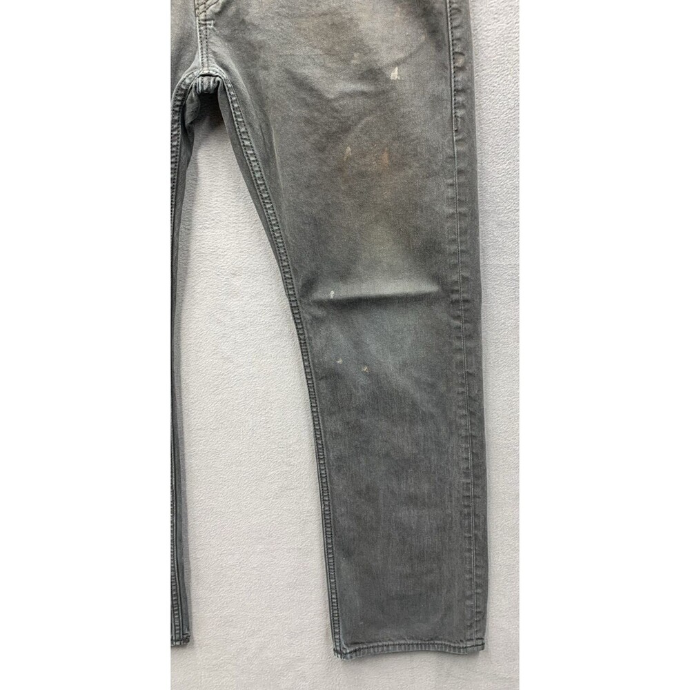 True Religion Mens Ricky Denim Jeans Flaps 249-063034 Black Made In USA 38X32 - Picture 13 of 16